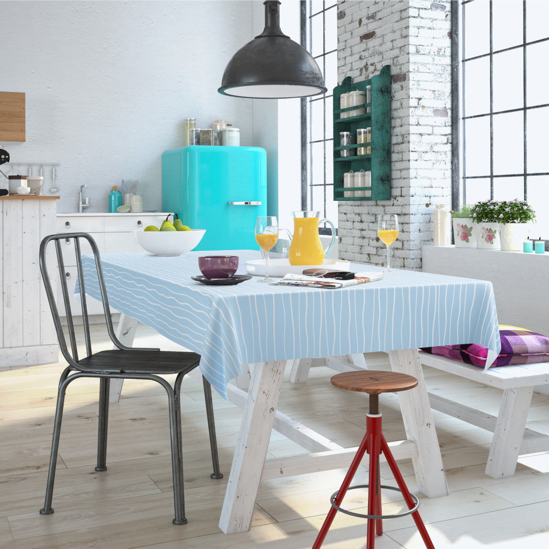 Fluvio Aqua - Voksdug med beroligende bølger i skandinavisk design, miljø