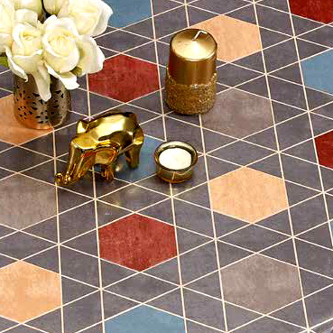 Geometric Blocks - Voksdug med enkelt grafisk design