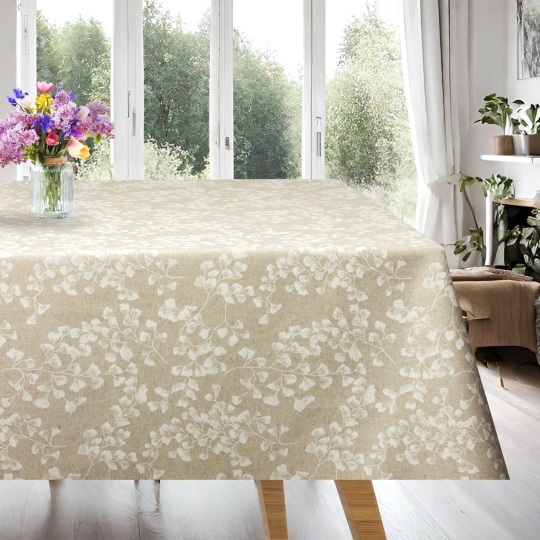 Gingko Biloba - Akryldug med tempeltræets hvide blade