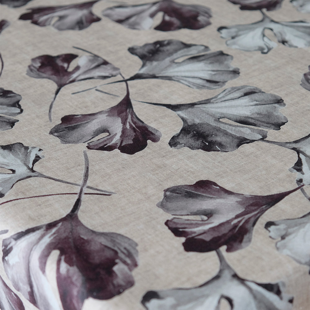 Ginko Blade Lilla - Akryldug med smukke blade