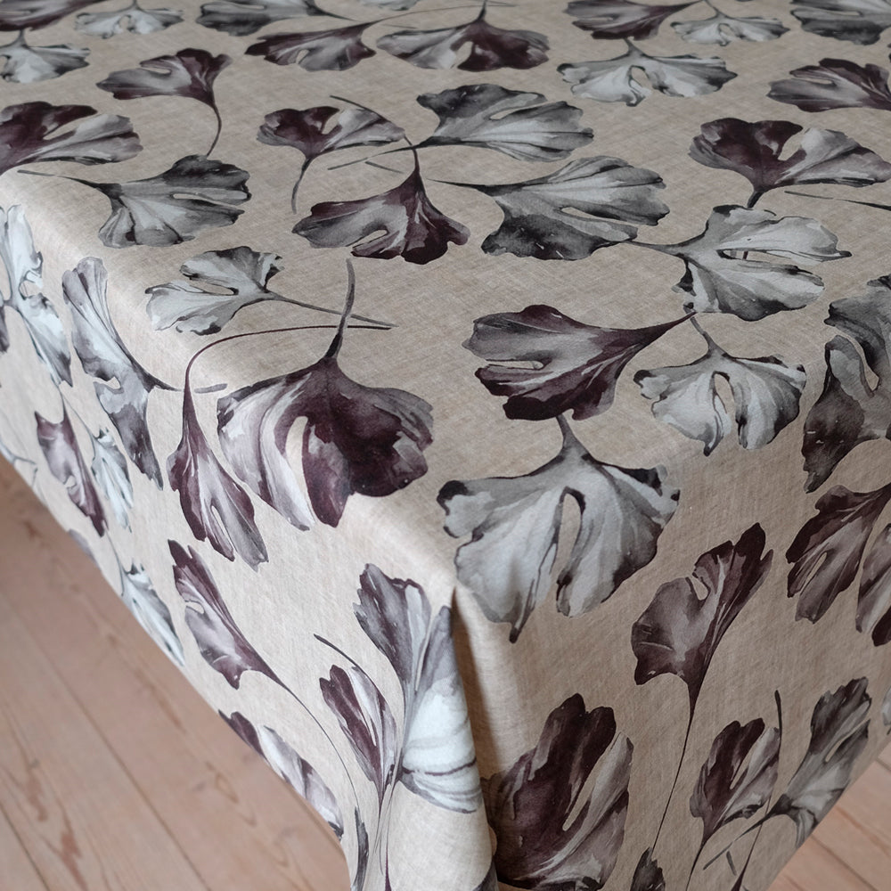 Ginko Blade Lilla - Akryldug med smukke blade