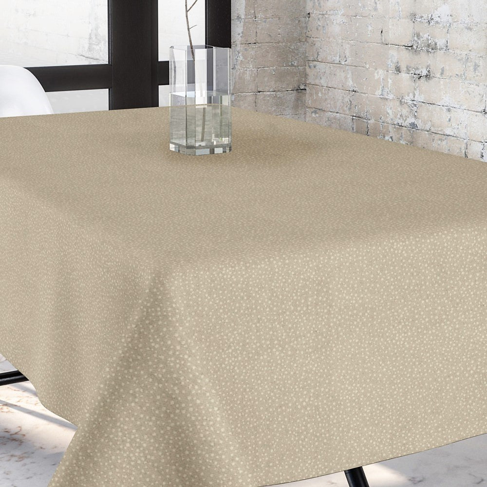 Goya beige - Jacquard vævet akryldug, 140 cm bred