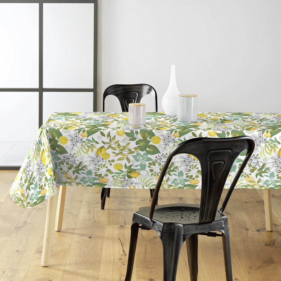 Grace Citrus Garden - Voksdug med citroner og grønne blade, miljø