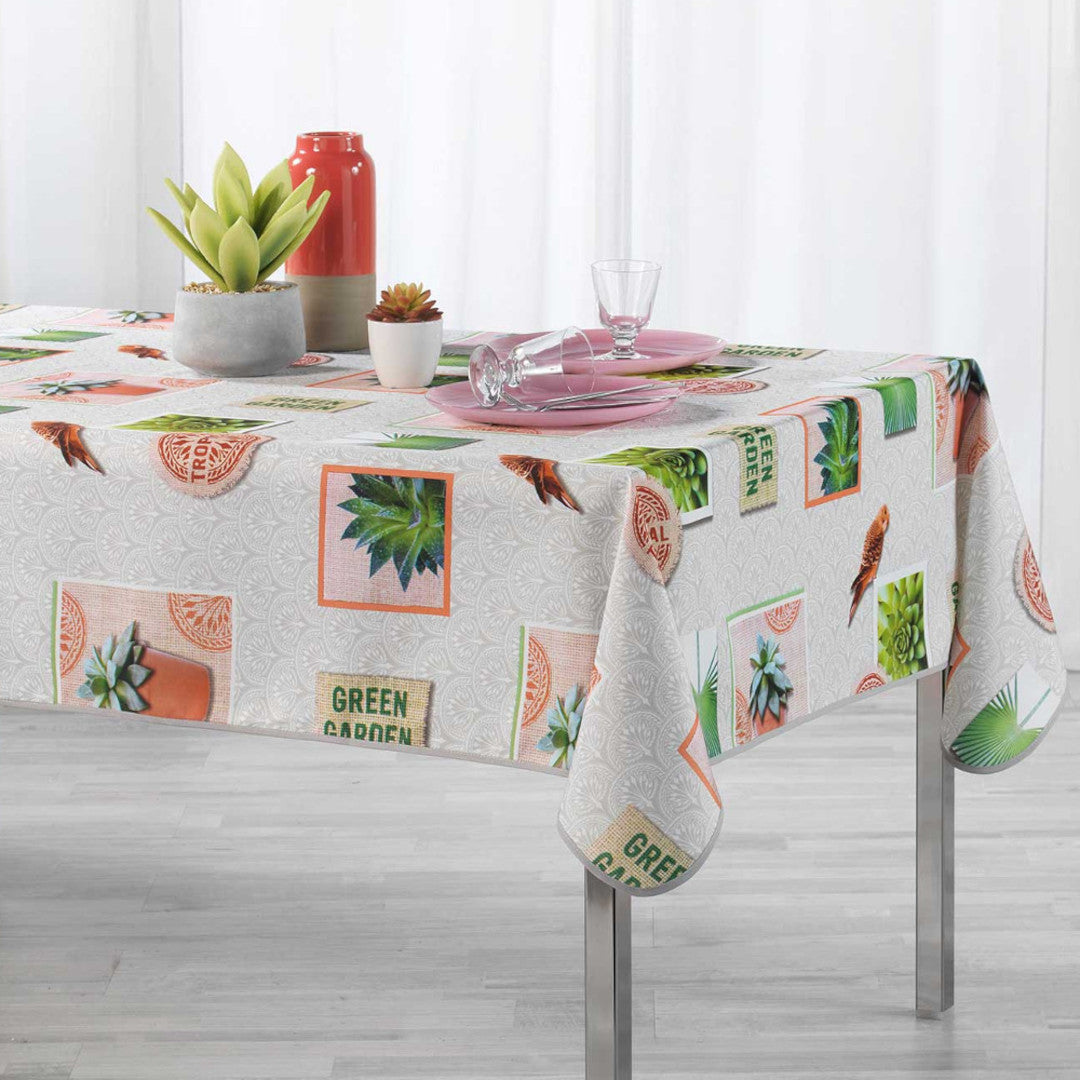 Green Garden, dug med anti-plet, 150 x 240 cm