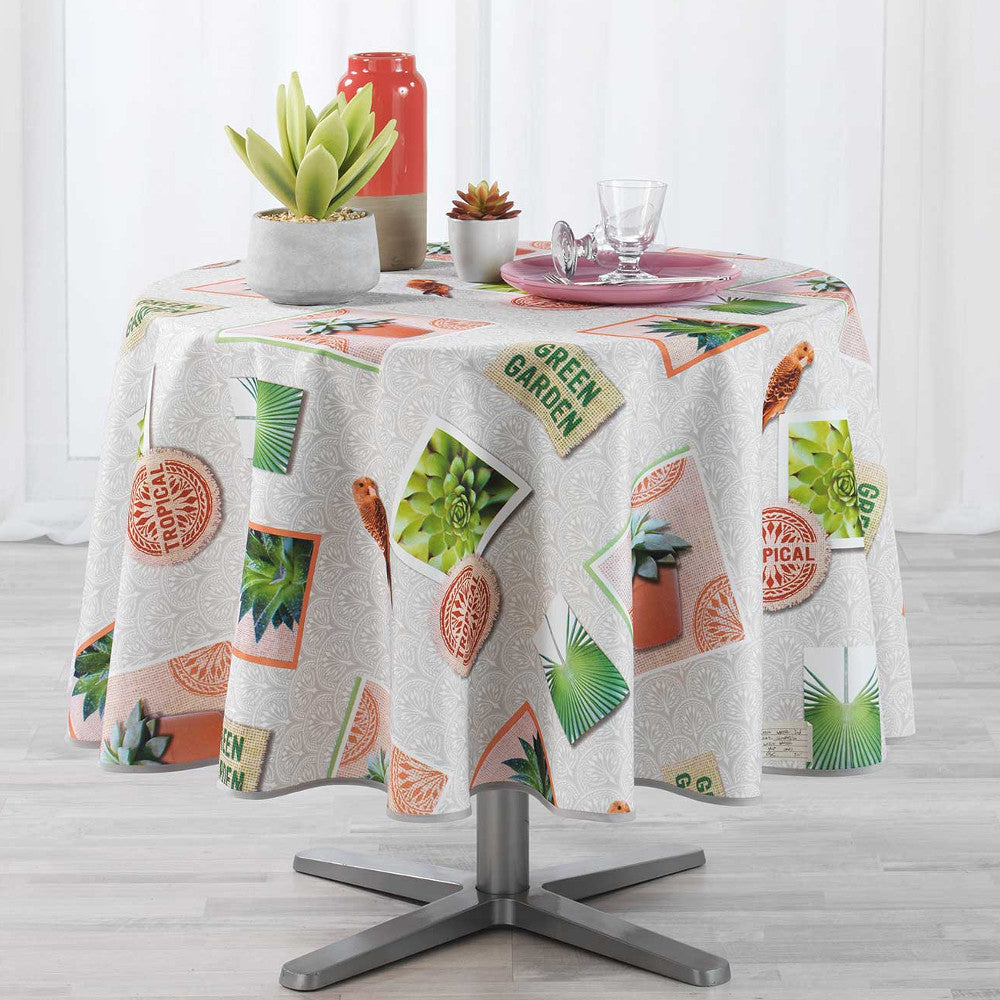 Green Garden, Ø 180 cm, rund dug med anti-plet