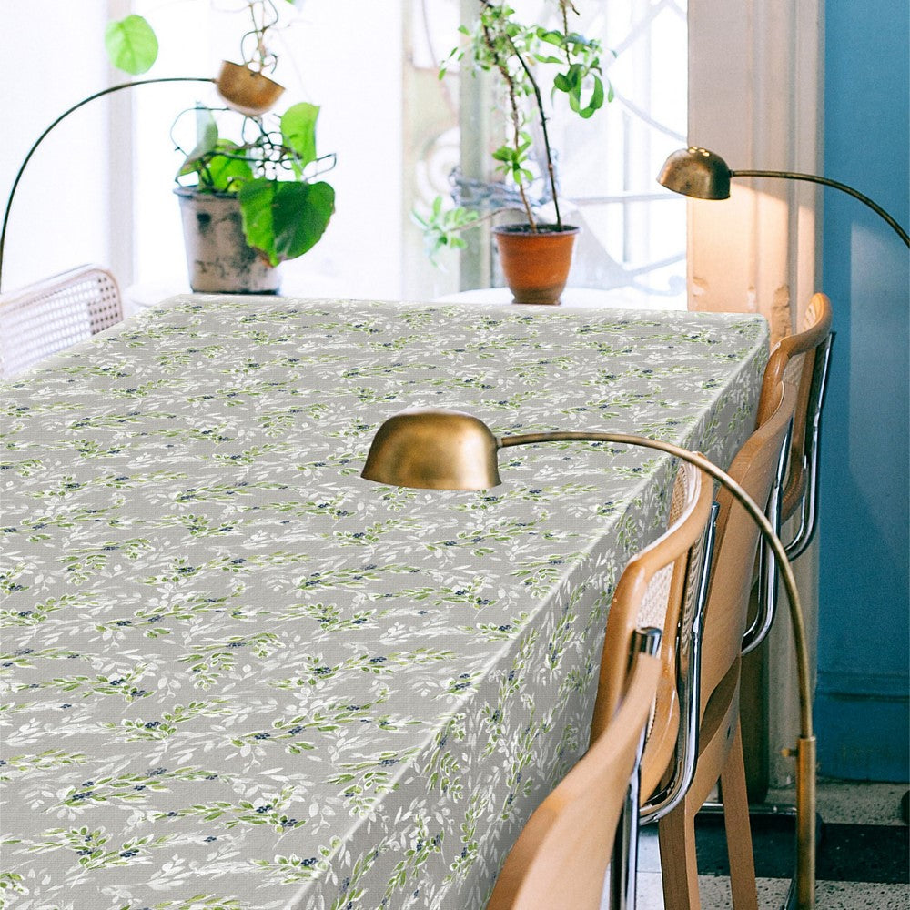 Grøn Vidalia - Voksdug med herligt blomstermønster