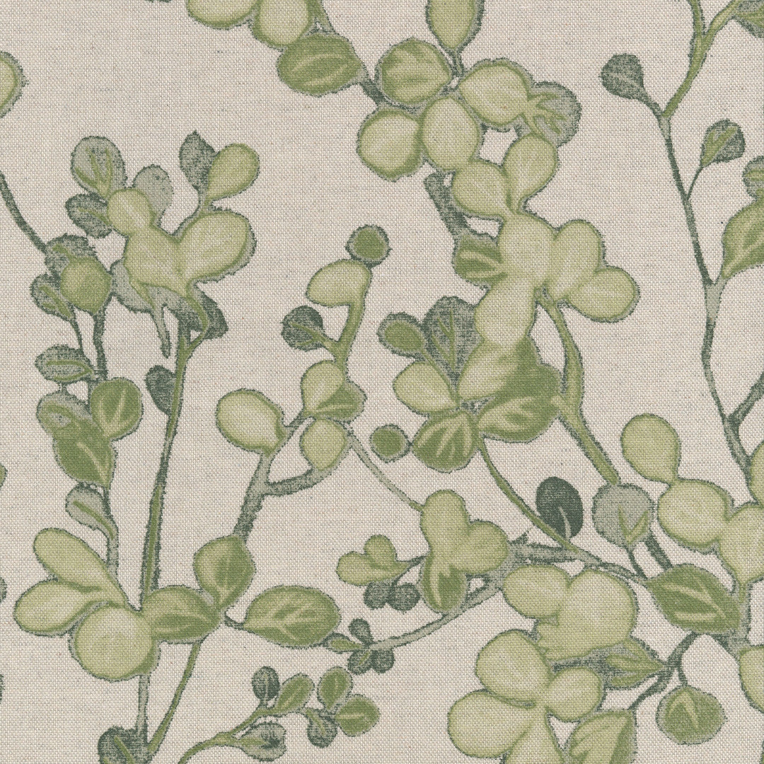 Grøn Vildvin - Akryldug i hørlook