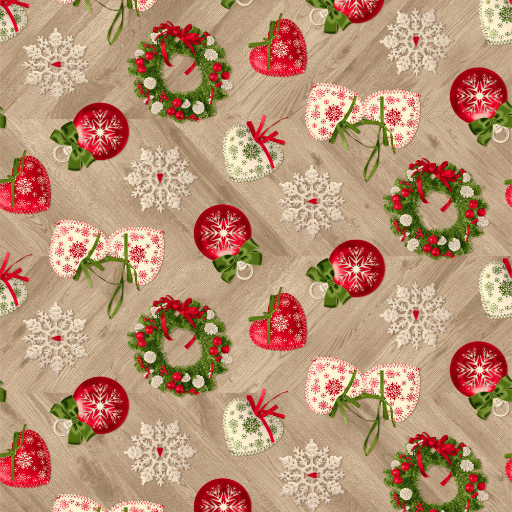 Guirnalda Hyggelig jul - Juleakryldug med dejlig julestemning