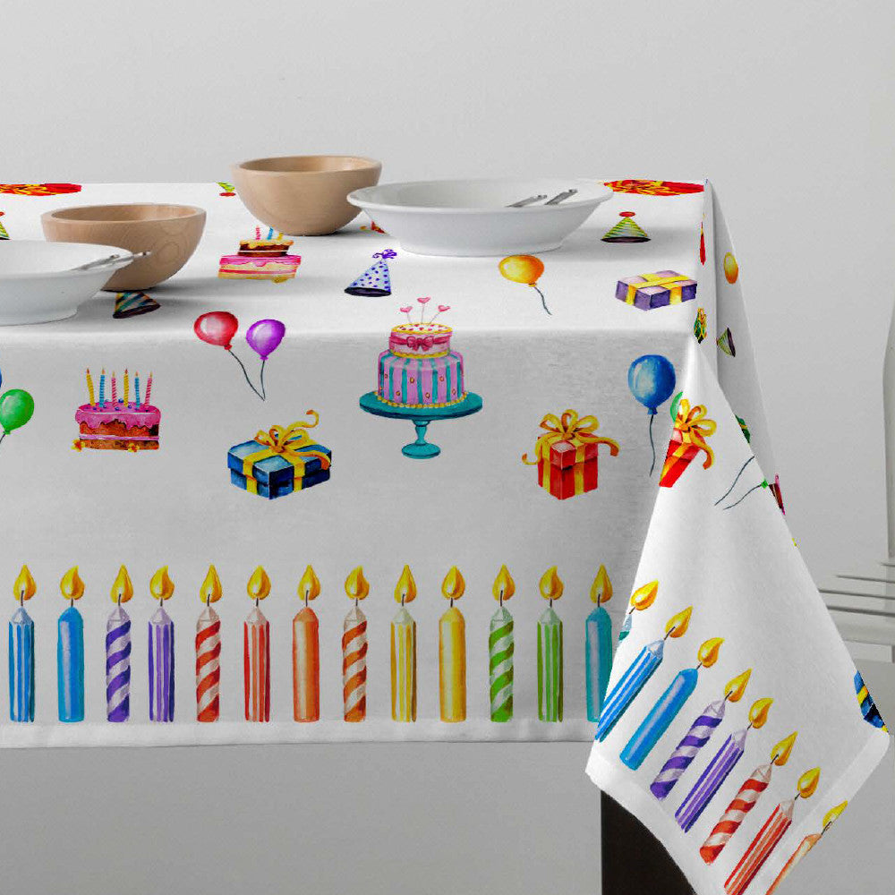 Happy Birthday - Fødselsdagsdugen - Forrygende festlig akryldug