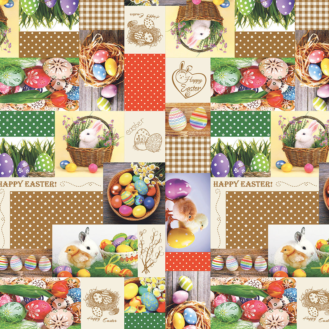 Happy Easter - Skøn Påske voksdug med det hele