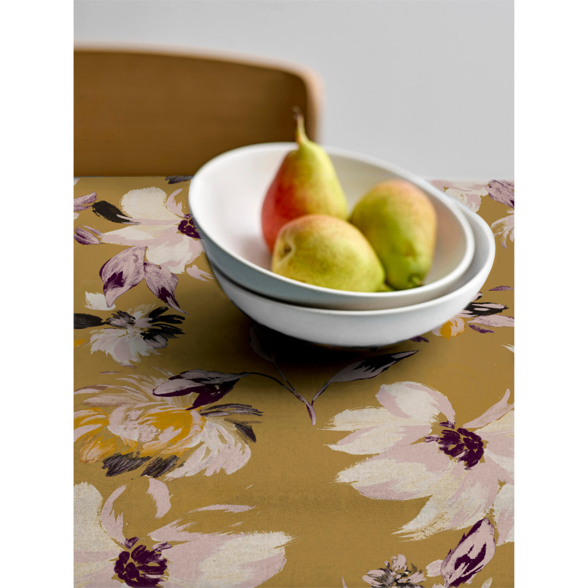 Södahl History Bloom Gold - Akryldug i 100% bomuld med antiskrid