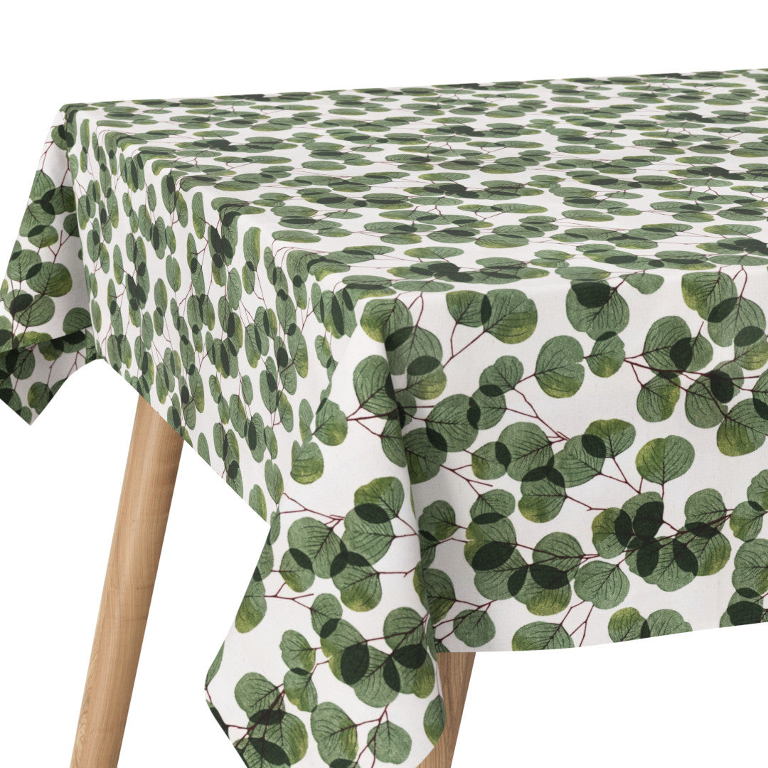 Hjerteblad Grøn - Hjørnebillede af akryldug med blade