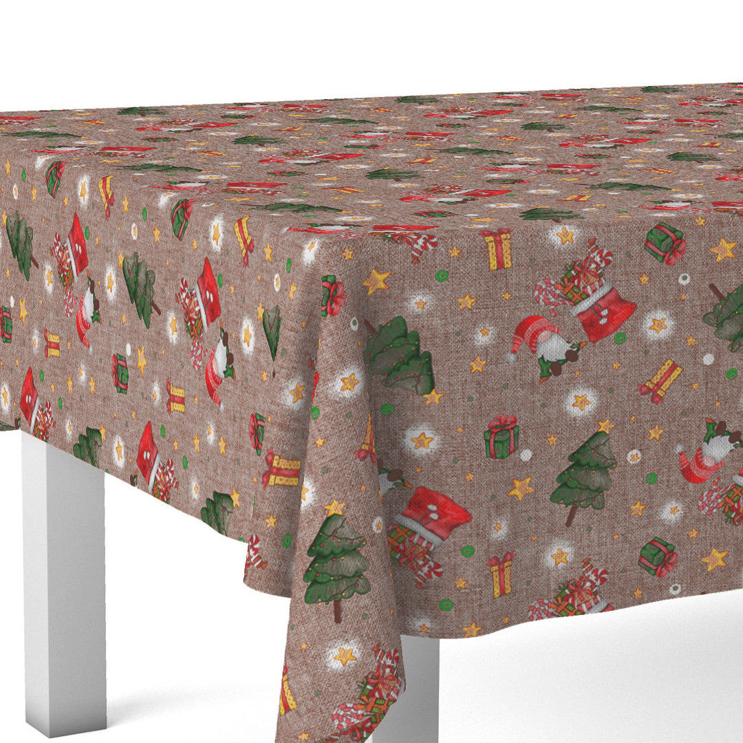 Hjørnebillede af Regalos - Juleakryldug med gaver, nisser og juletræer