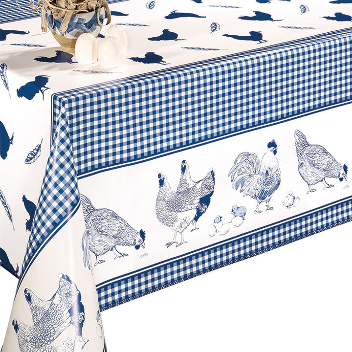 Høns, Hans og Hens - Voksdug med høns, tern og bort