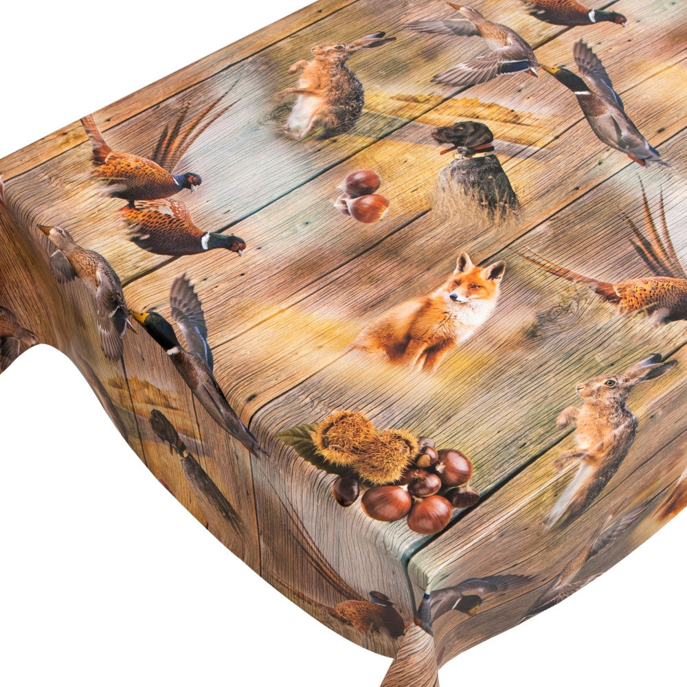 Hunter Wood, voksdug med jagt, dyr og natur