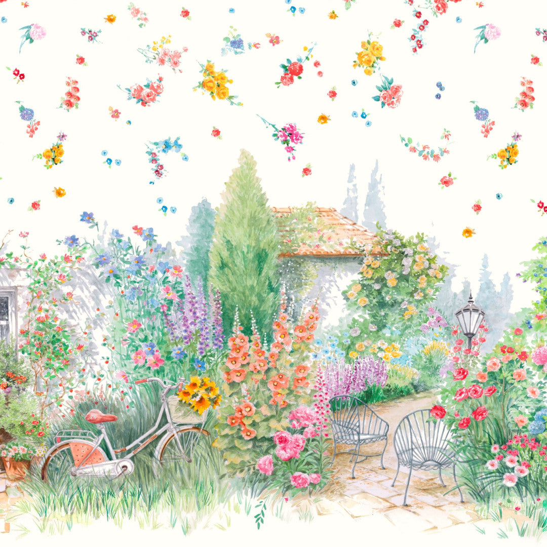 Il Giardino Magico - Akryldug med et væld af blomster