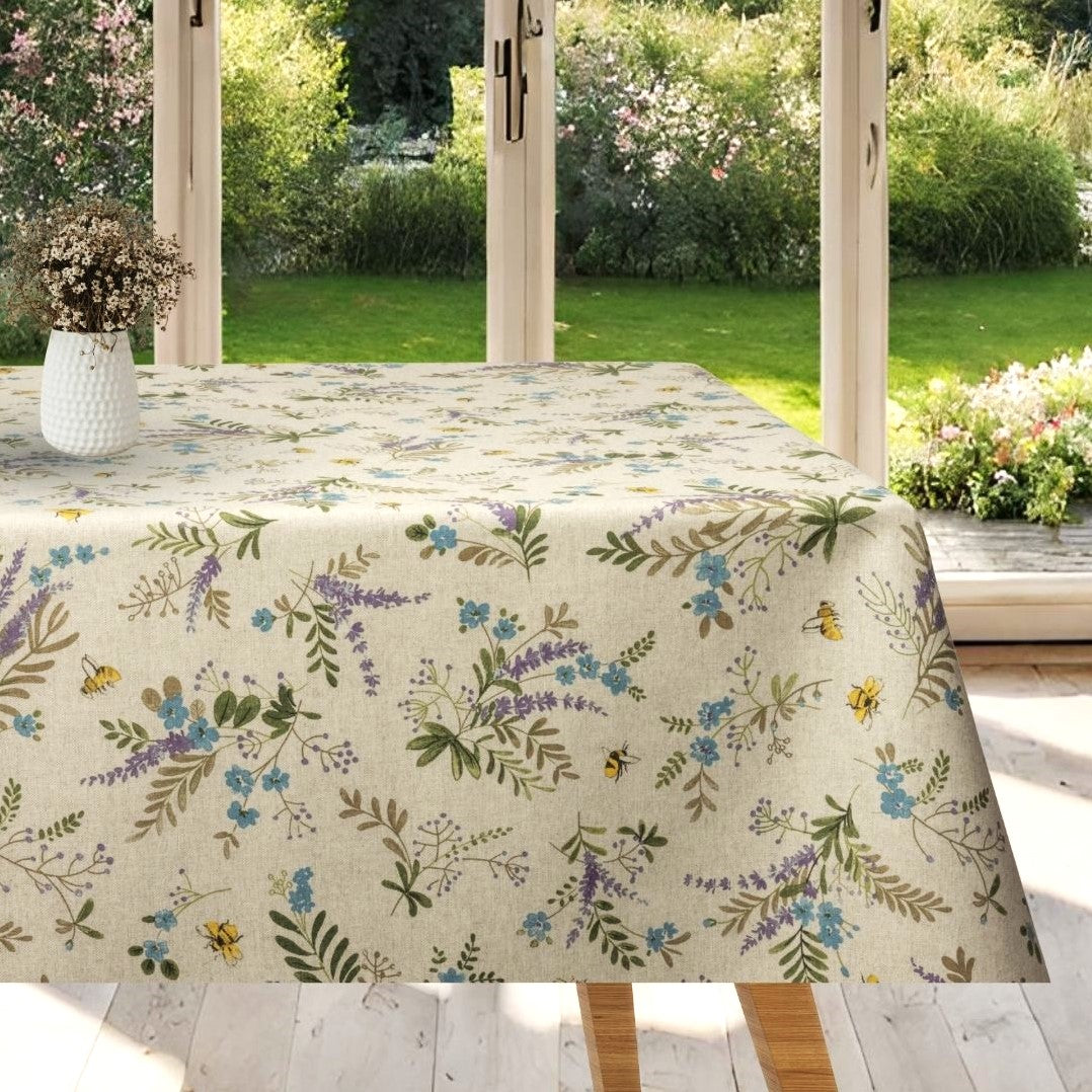 Il Giardino Vivace - Akryldug med summende bier og blomster