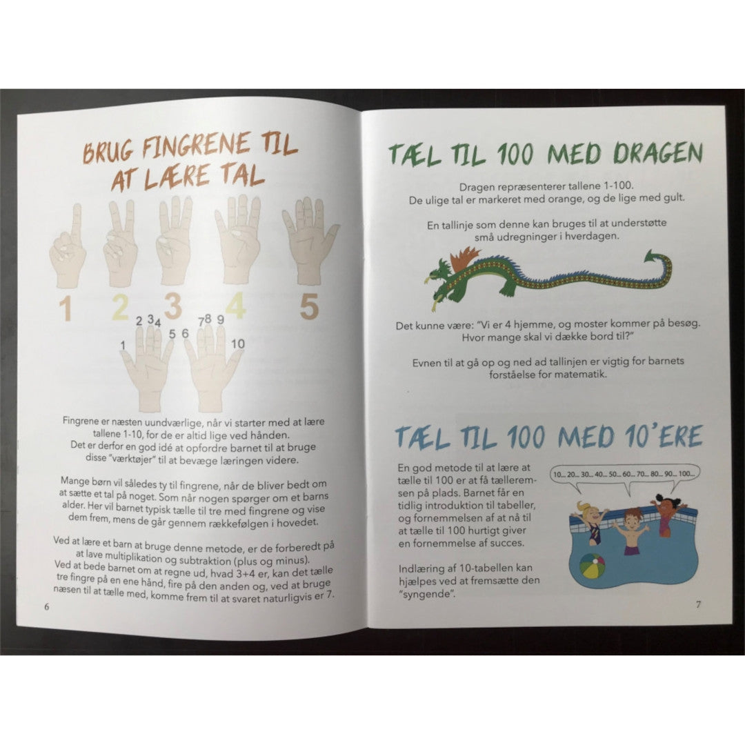 InfoWop Samtaledug - Matematik incl. idehæfte - Ca. 2,5 meter, mønster på midten, inspirationshæfte 2