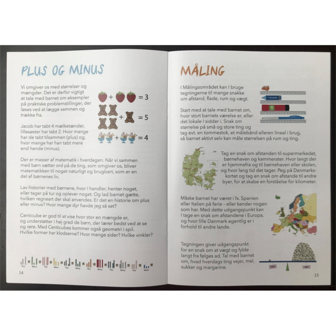 InfoWop Samtaledug - Matematik incl. idehæfte - Ca. 3,75 meter med 3 x mønster, inspirationshæfte 1