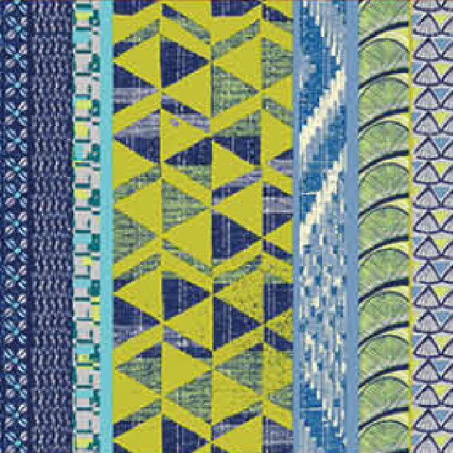 Iroko blå, akryldug 155 cm bred