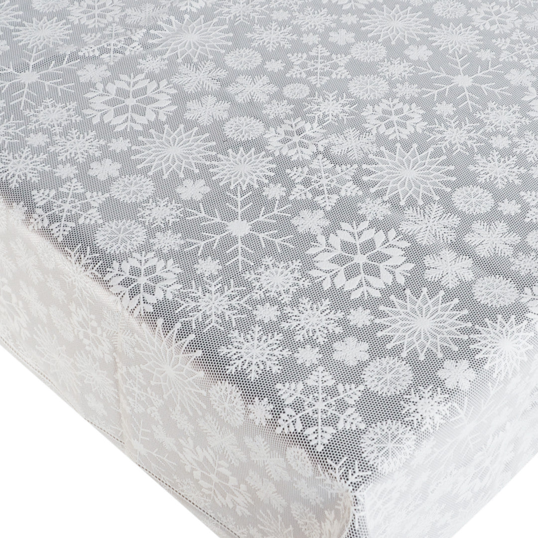 Blondevoksdug - Jule blondedug med smukke iskrystaller