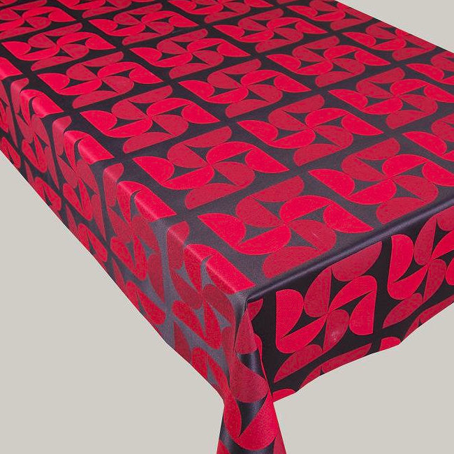 Jaba - Jacquard vævet akryldug, granat