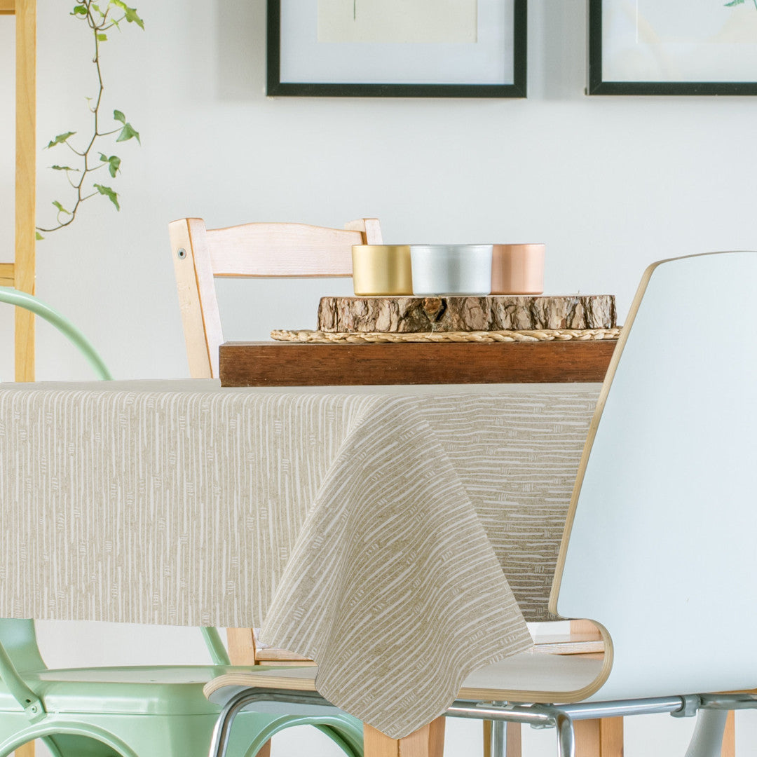 Lola Japondi Sand - Minimalistisk voksdug med naturlig elegance