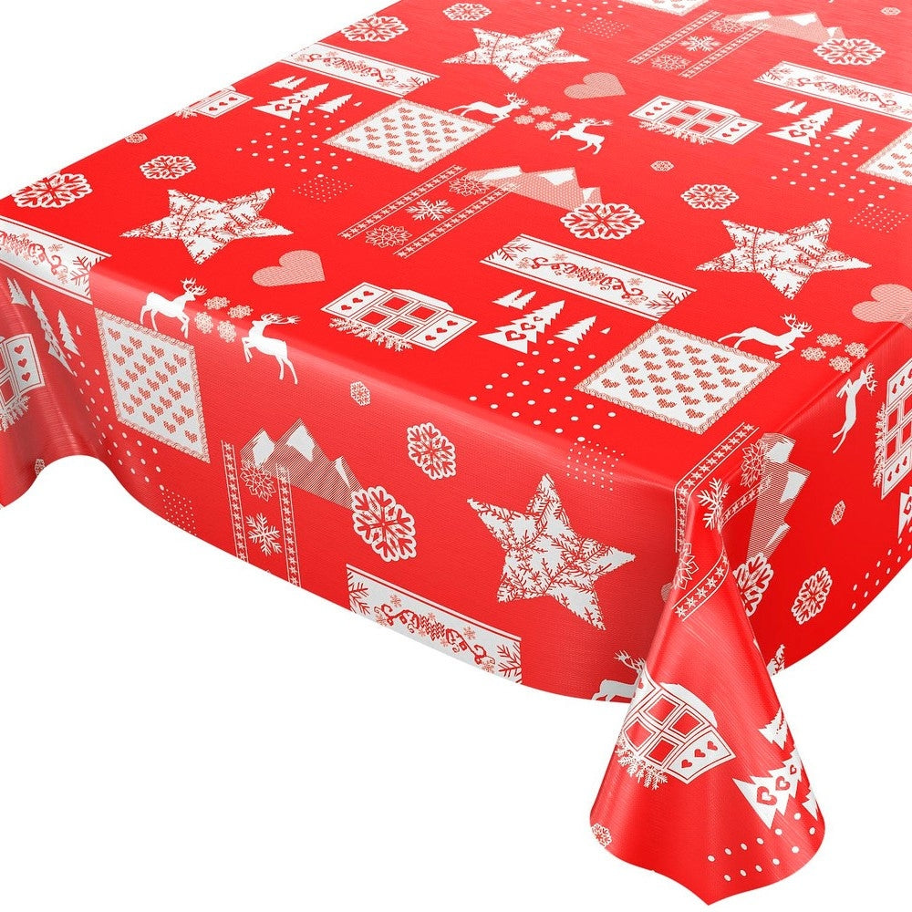 Julevoksdug - Jul i Tyrol, rød