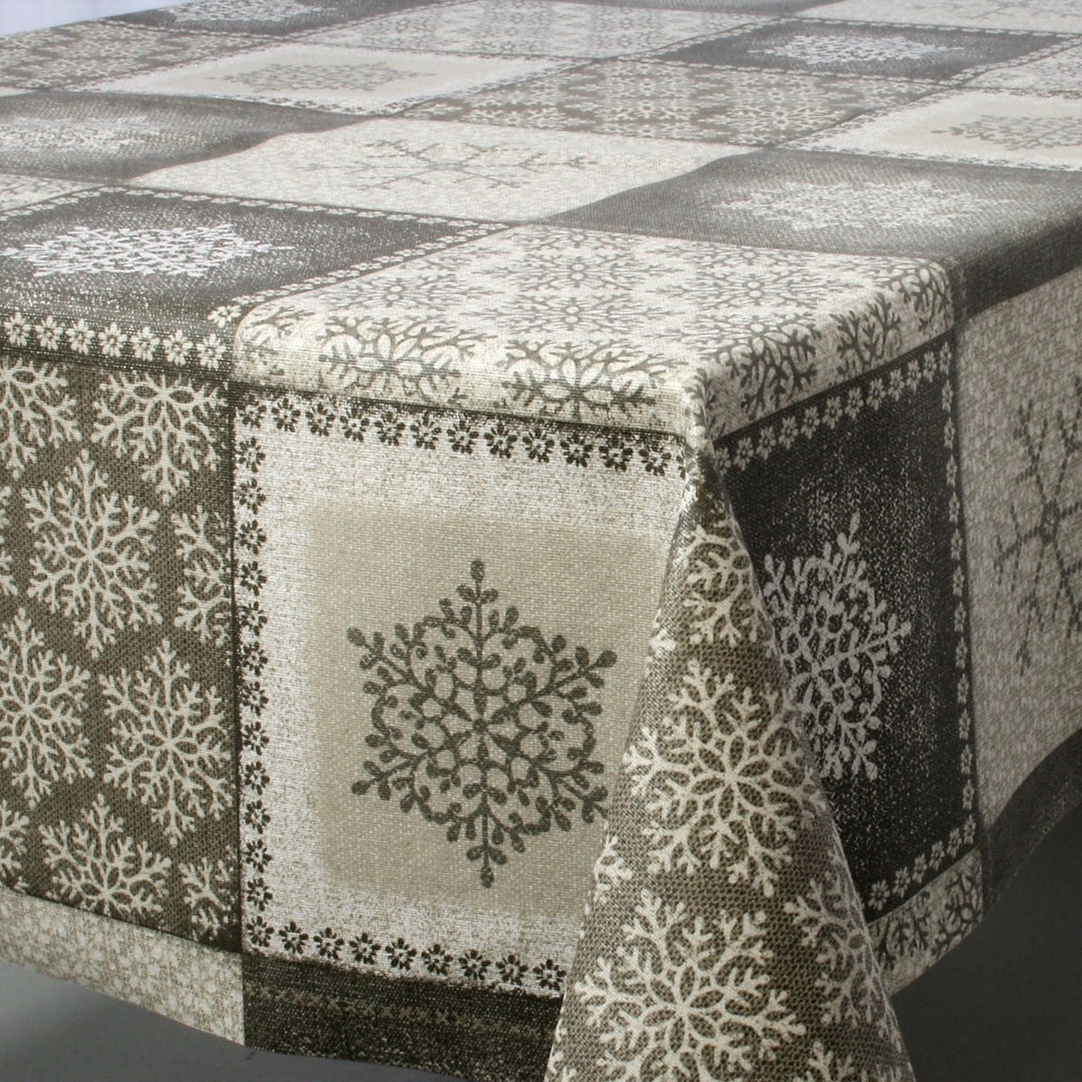 Juledug Frozen Natur, akryldug med 2 x akryl og teflon