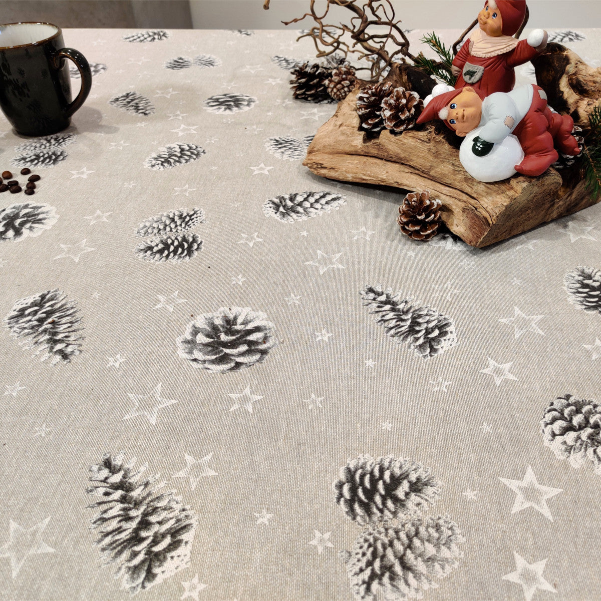 Juledug, akryldug Julekogler og Stjerner