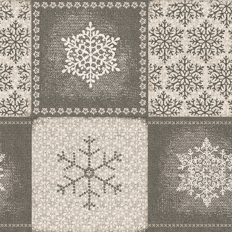 Juledug Frozen Natur, akryldug i 90% bomuld/10% polyester med 2 x akryl og teflon