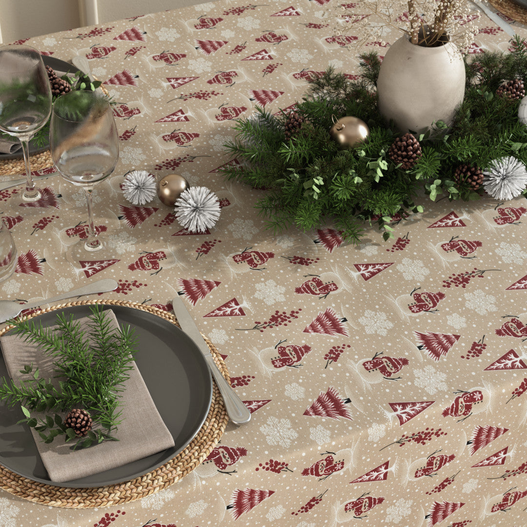 Juledug Snemænd og Glitter - Med opdækning