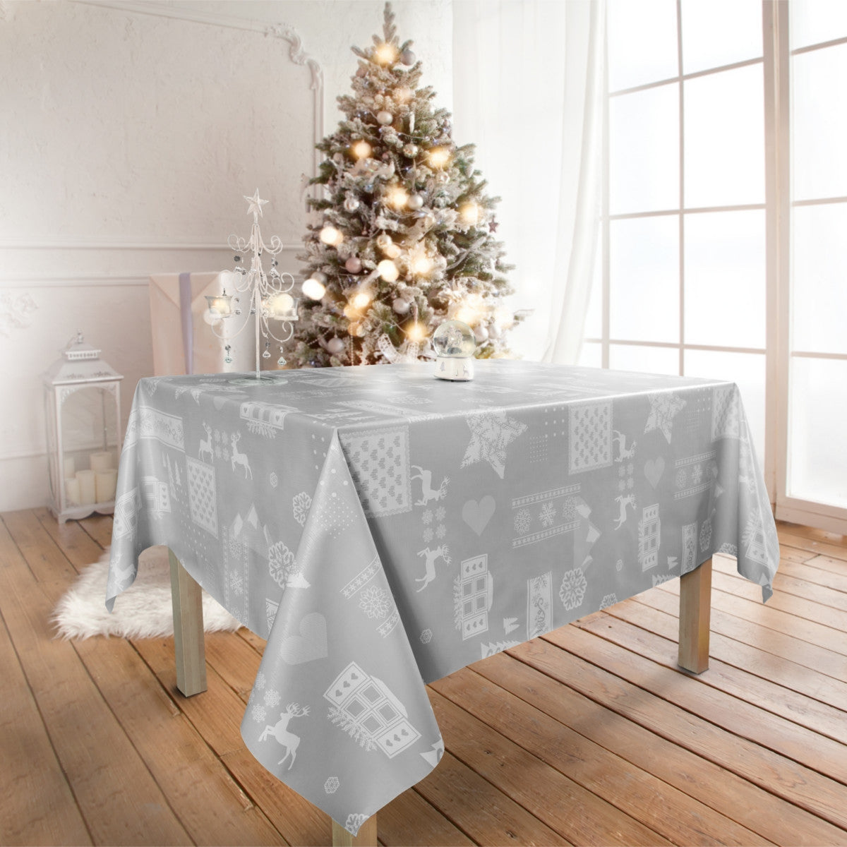 Julevoksdug - Jul i Alperne, grå