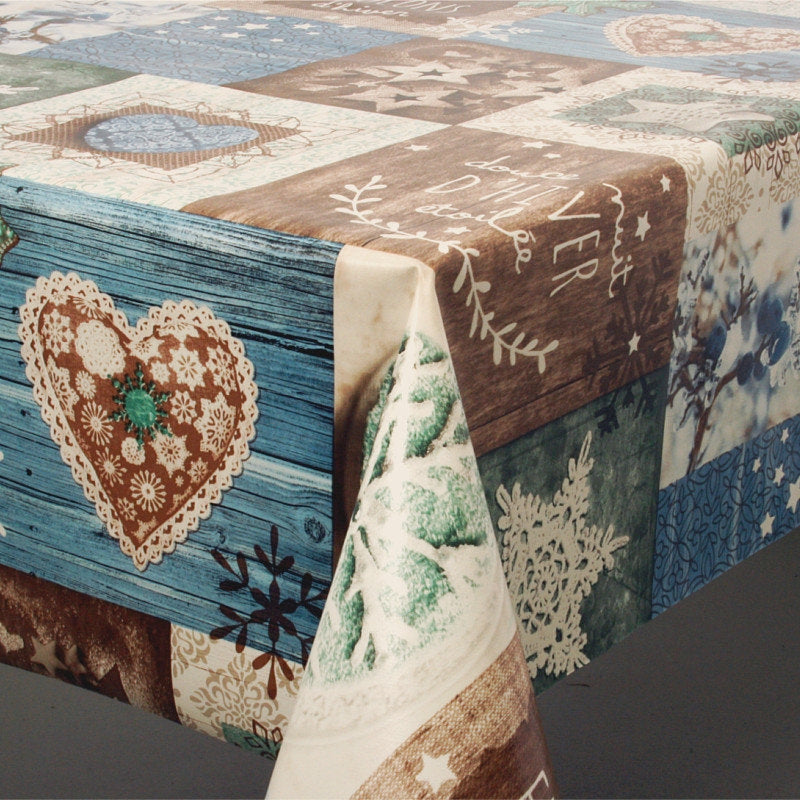 Julevoksdug Flocons - Små snefnug - blå