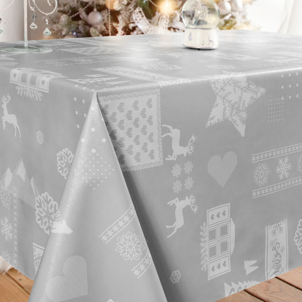 Julevoksdug - Jul i Alperne, grå