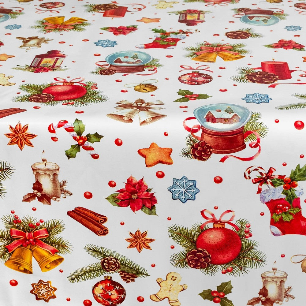 Julevoksdug - Julelanterner m. m., 140 cm bred