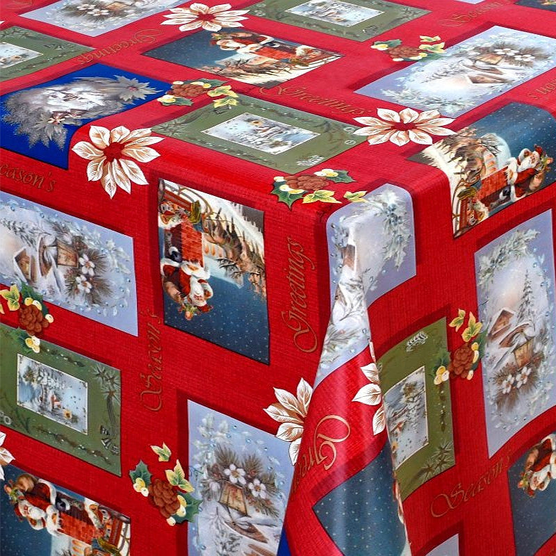 Julevoksdug - Postkort fra Julemanden, 140 cm