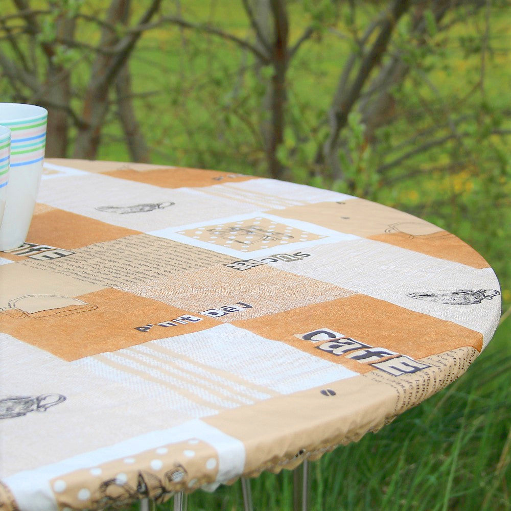 Kaffe - m/u sukker - Rund voksdug med elastik