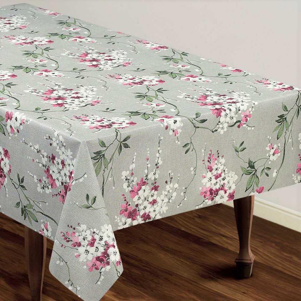 Voksdug - Kirsebær i blomst lyserød 160 cm bred