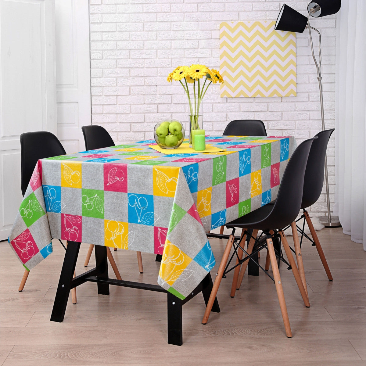 LÆNGDE: 4,0 m - Kirsebær Multi, voksdug med let præget overflade