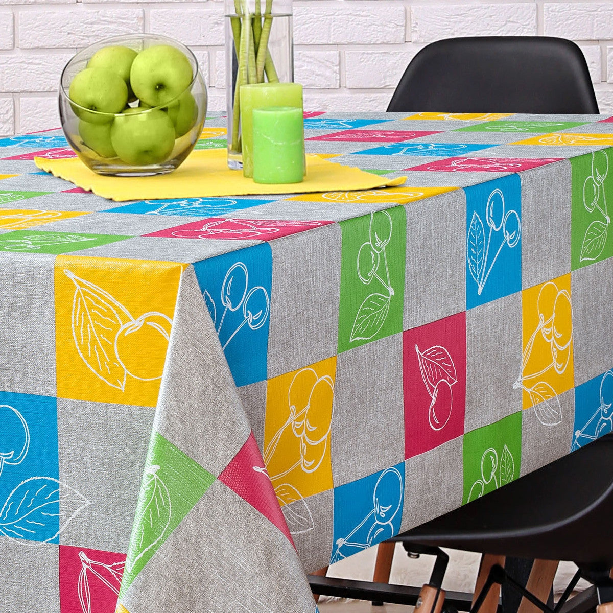 LÆNGDE: 4,0 m - Kirsebær Multi, voksdug med let præget overflade