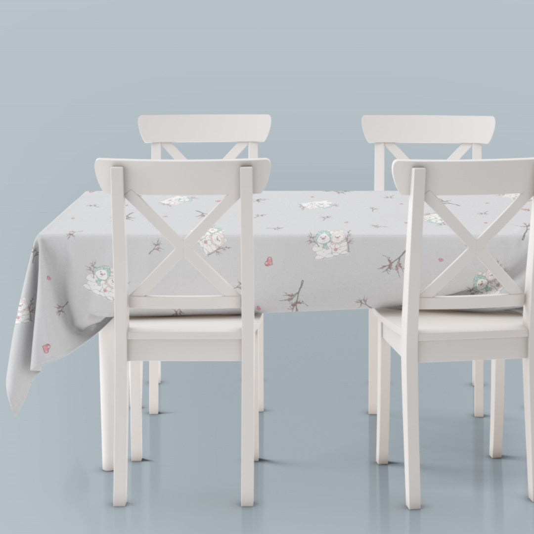 Etly Klarborg Fiffi & Tilla - Juledug/Tekstildug med de søde snemænd