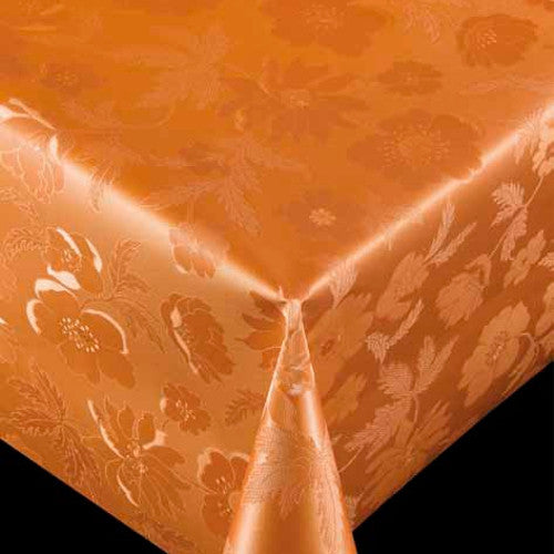 Damask voksdug - Diamond, Kobber, 140 cm