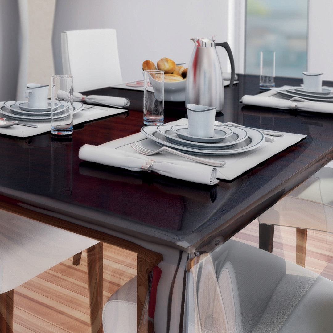 Kraftig gennemsigtig voksdug - 1,0 mm tyk / ca. 140 cm bred