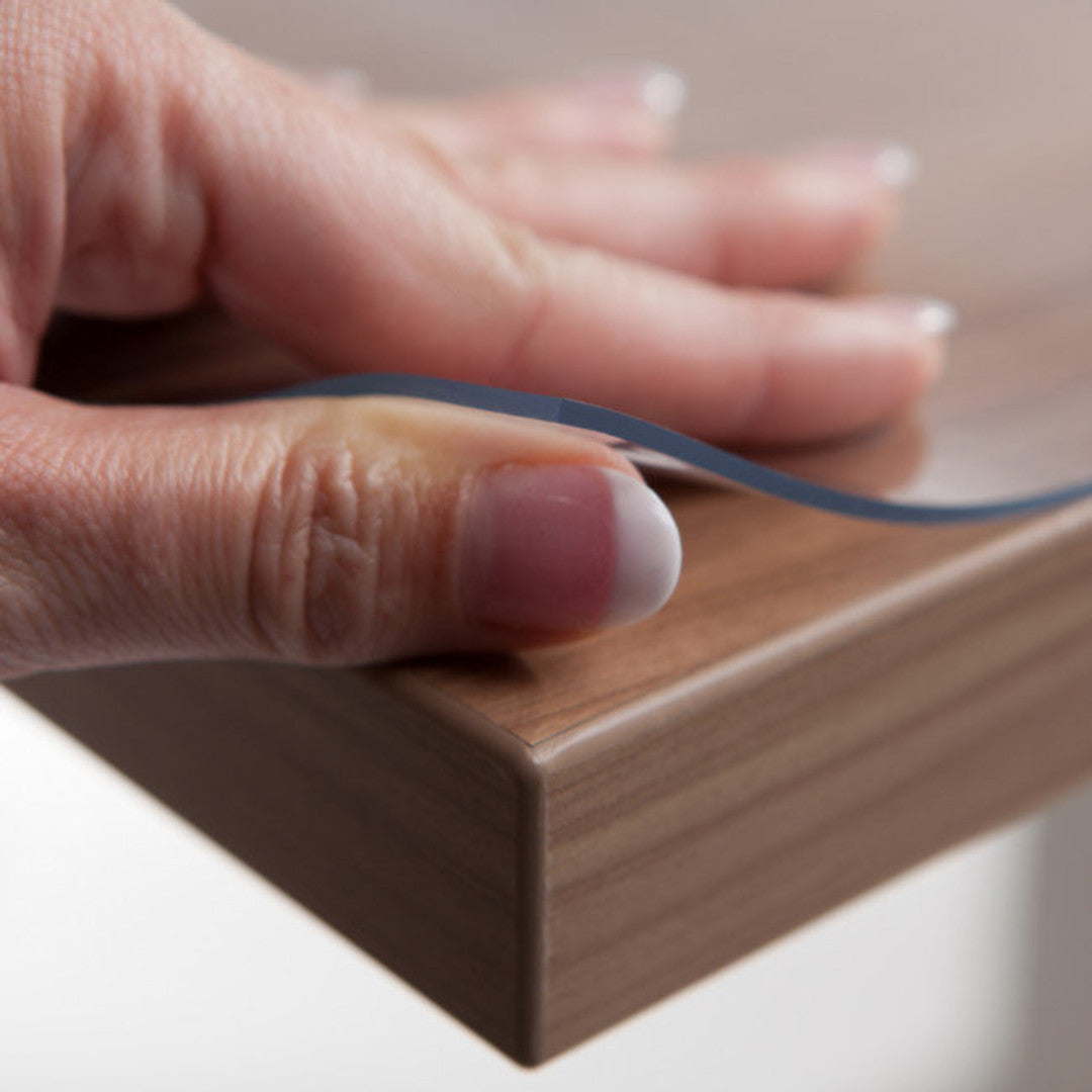 Kraftig gennemsigtig voksdug i klar plast - 2,0 mm / 100 cm