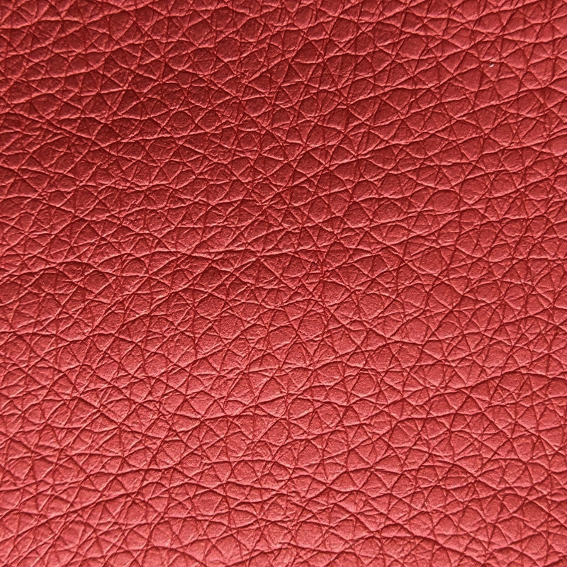 Kunstlæder Ekokuir Brillant bordløber - Dinner 4 two - 50 x 140 cm - Rød/kobber