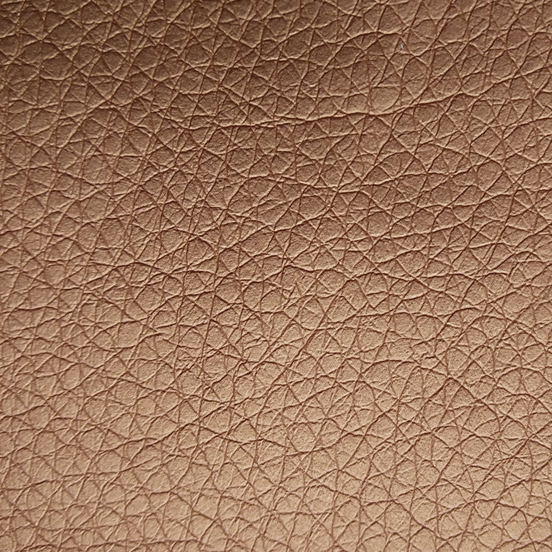 Kunstlæder uden renskåret kant - Ekokuir Brillant - Imiteret læder, 0,8 mm/140 cm - Guld/brun