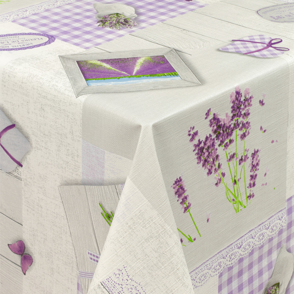 Lavendel Liv, voksdug med let præget overflade