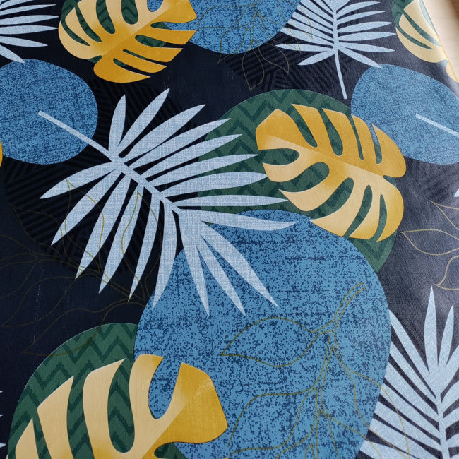 Leaves Green - Voksdug med naturlige blade