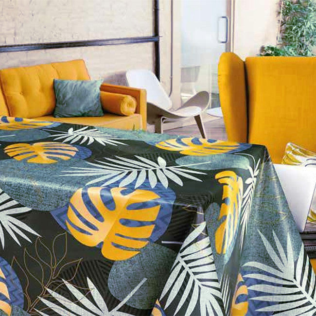 Leaves Green - Voksdug med naturlige blade